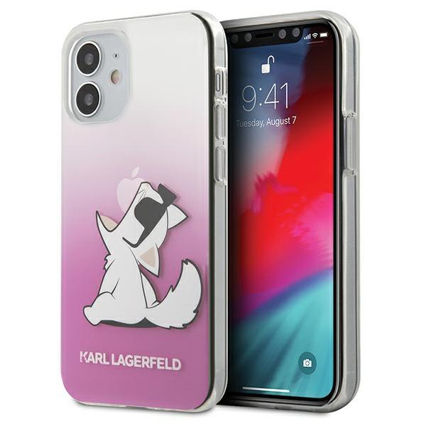 Karl Lagerfeld Choupette Fun Pink Kryt iPhone 12 Mini
