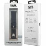 Karl Lagerfeld Choupette Head Náramek Apple Watch 45/44/42/Ultra Black