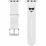Karl Lagerfeld Choupette Head Náramek Apple Watch 45/44/42/Ultra White
