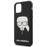 Karl Lagerfeld Embossed Glitter Black Kryt iPhone 11 Pro