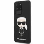 Karl Lagerfeld Iconic Full Body Silicone Black Kryt Samsung S20 Ultra