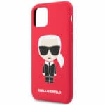 Karl Lagerfeld Iconic Full Body Silicone Red Kryt iPhone 11