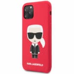 Karl Lagerfeld Iconic Full Body Silicone Red Kryt iPhone 11 Pro