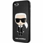 Karl Lagerfeld Iconic TPU Black Kryt iPhone 8/7/SE 2020/SE 2022