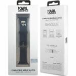 Karl Lagerfeld Karl Head Náramek Apple Watch 45/44/42/Ultra Black