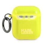 Karl Lagerfeld KLA2UCHFY Silicone Yellow Kryt AirPods 1/2