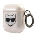 Karl Lagerfeld KLA2UCHGD Gold Glitter Choupette Kryt AirPods 1/2