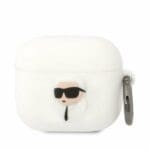 Karl Lagerfeld KLA3RUNIKH White Silicone Karl Head 3D Kryt AirPods 3