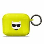 Karl Lagerfeld KLA3UCHFY Silicone Yellow Kryt AirPods Pro