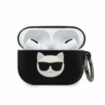 Karl Lagerfeld KLACAPSLCHBK Silicone Black Kryt AirPods Pro