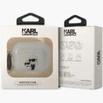 Karl Lagerfeld KLAP2HNKCTGT Transparent Gliter Karl&Choupette Kryt AirPods Pro 2