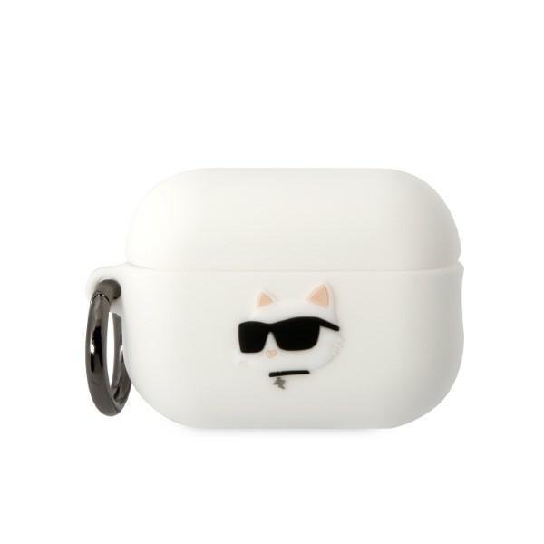 Karl Lagerfeld KLAP2RUNCHH White Silicone Choupette Head 3D Kryt AirPods Pro 2