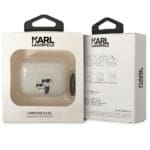 Karl Lagerfeld KLAPHNKCTGT Transparent Gliter Karl&Choupette Kryt AirPods Pro