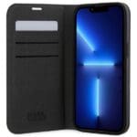 Karl Lagerfeld KLBKP14XSAKLHPG Bookcase Silver Saffiano Monogram Kryt iPhone 14 Pro Max
