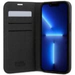 Karl Lagerfeld KLBKP14XSANKCPG Bookcase Silver Saffiano Karl & Choupette Kryt iPhone 14 Pro Max