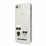 Karl Lagerfeld KLHCI8CKTR Transparent Karl & Choupette Kryt iPhone 8/7/SE 2020/SE 2022