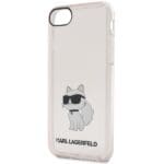 Karl Lagerfeld KLHCI8HNCHTCP Pink Hardcase Ikonik Choupette Kryt iPhone 7/8/SE 2020/SE 2022