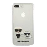 Karl Lagerfeld KLHCI8LCKTR Transparent Karl & Choupette Kryt iPhone 8 Plus/7 Plus