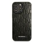 Karl Lagerfeld KLHCP13LMNMP1K Black Monogram Plaque Kryt iPhone 13 Pro