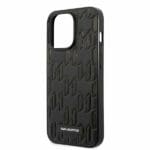 Karl Lagerfeld KLHCP13LMNMP1K Black Monogram Plaque Kryt iPhone 13 Pro