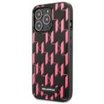 Karl Lagerfeld KLHCP13LMNMP1P HardCase Pink Monogram Plaque Kryt iPhone 13 Pro