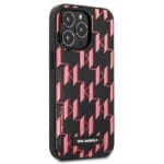 Karl Lagerfeld KLHCP13LMNMP1P HardCase Pink Monogram Plaque Kryt iPhone 13 Pro