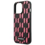 Karl Lagerfeld KLHCP13LMNMP1P HardCase Pink Monogram Plaque Kryt iPhone 13 Pro