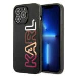 Karl Lagerfeld KLHCP13LPCOBK Black MultiPink Brand Kryt iPhone 13 Pro