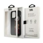 Karl Lagerfeld KLHCP13LPCOBK Black MultiPink Brand Kryt iPhone 13 Pro