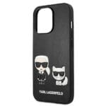 Karl Lagerfeld KLHCP13LPCUSKCBK Black Ikonik Karl & Choupette Kryt iPhone 13 Pro