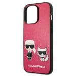 Karl Lagerfeld KLHCP13LPCUSKCP Ikonik Karl&Choupette Fushia Kryt iPhone 13 Pro