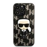 Karl Lagerfeld KLHCP13LPMNIKBK Black Monogram Ikonik Patch Kryt iPhone 13 Pro