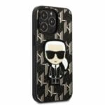 Karl Lagerfeld KLHCP13LPMNIKBK Black Monogram Ikonik Patch Kryt iPhone 13 Pro