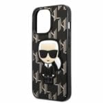 Karl Lagerfeld KLHCP13LPMNIKBK Black Monogram Ikonik Patch Kryt iPhone 13 Pro