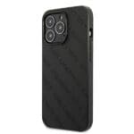 Karl Lagerfeld KLHCP13LPTLK Black Perforated Allover Kryt iPhone 13 Pro