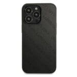 Karl Lagerfeld KLHCP13LPTLK Black Perforated Allover Kryt iPhone 13 Pro