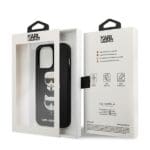 Karl Lagerfeld KLHCP13LSAKICKCBK Black Saffiano Karl & Choupette Kryt iPhone 13 Pro