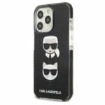 Karl Lagerfeld KLHCP13LTPE2TK Black Karl&Choupette Head Kryt iPhone 13 Pro