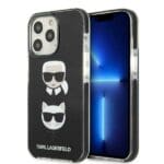 Karl Lagerfeld KLHCP13LTPE2TK Black Karl&Choupette Head Kryt iPhone 13 Pro