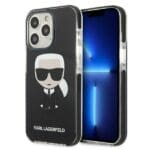 Karl Lagerfeld KLHCP13LTPEIKK Black Iconik Karl Kryt iPhone 13 Pro