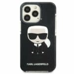 Karl Lagerfeld KLHCP13LTPEIKK Black Iconik Karl Kryt iPhone 13 Pro