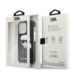 Karl Lagerfeld KLHCP13LTPEIKK Black Iconik Karl Kryt iPhone 13 Pro