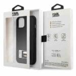 Karl Lagerfeld KLHCP13M3DKPK Black Ikonik Patch Kryt iPhone 13