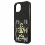 Karl Lagerfeld KLHCP13MCANCNK Black Karlimals Cardslot Kryt iPhone 13
