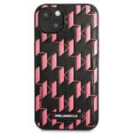 Karl Lagerfeld KLHCP13MMNMP1P Pink Monogram Plaque Kryt iPhone 13