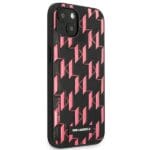 Karl Lagerfeld KLHCP13MMNMP1P Pink Monogram Plaque Kryt iPhone 13