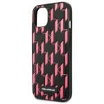 Karl Lagerfeld KLHCP13MMNMP1P Pink Monogram Plaque Kryt iPhone 13