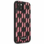 Karl Lagerfeld KLHCP13SMNMP1P Pink Monogram Plaque Kryt iPhone 13 Mini