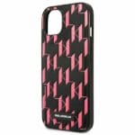 Karl Lagerfeld KLHCP13SMNMP1P Pink Monogram Plaque Kryt iPhone 13 Mini