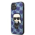 Karl Lagerfeld KLHCP13SPMNIKBL Blue Monogram Ikonik Patch Kryt iPhone 13 Mini